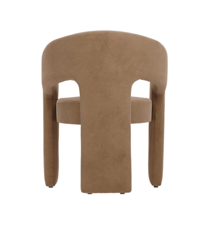 ALBA DINING CHAIR, Mole, 75x59x52.5cm