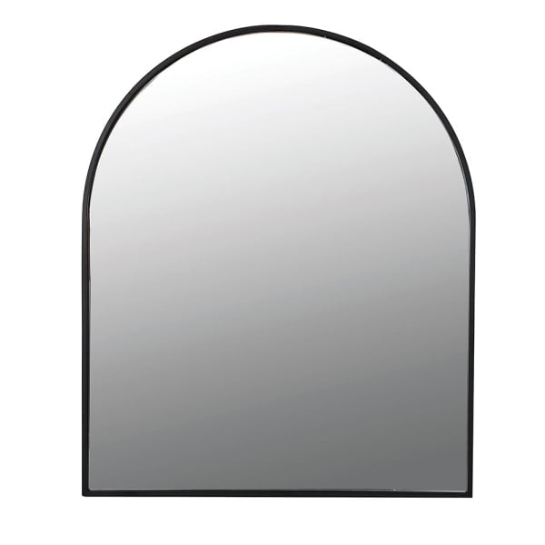 Large Black Arch Top Wall Mirror - H122 X W99.5 CM