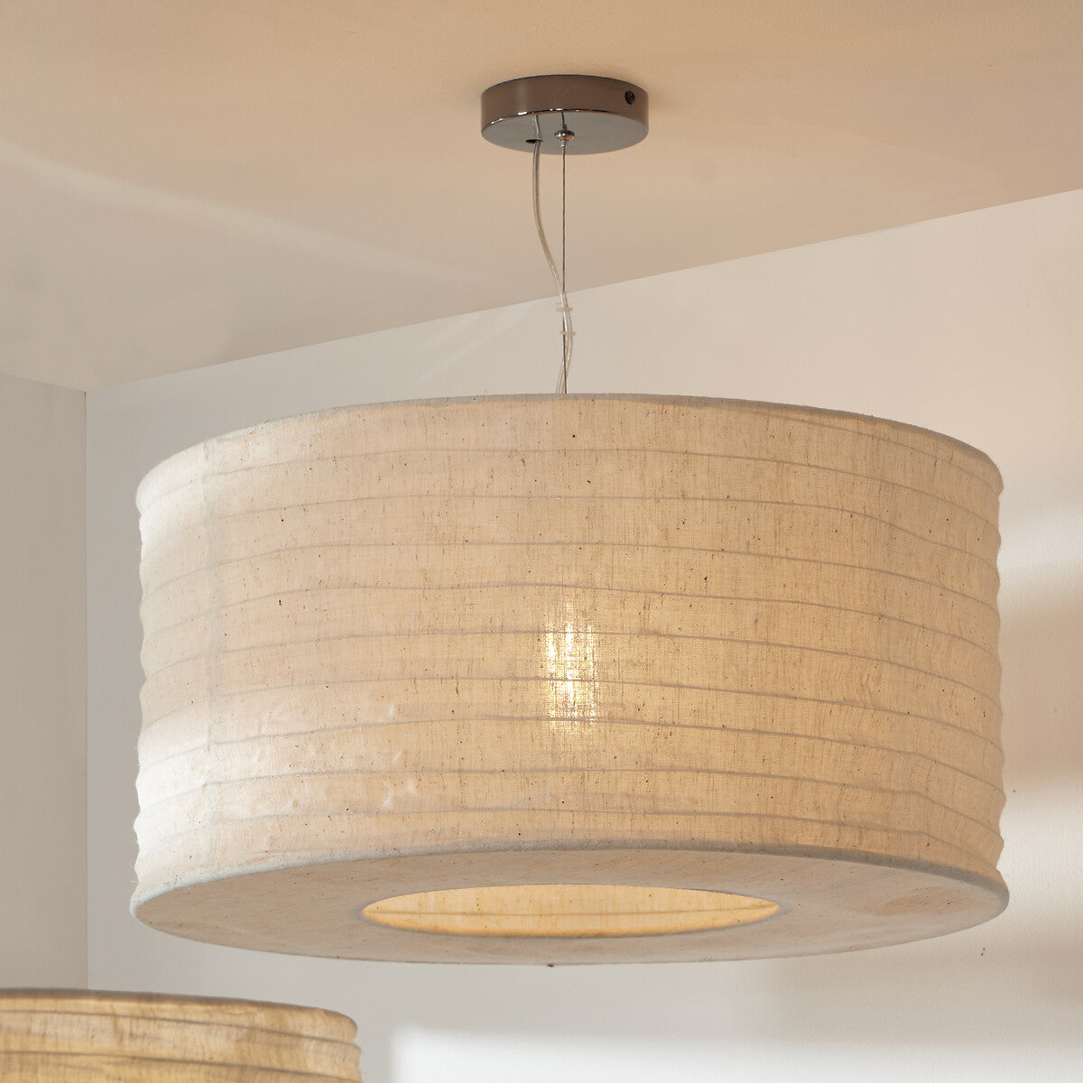 Presley Jute Easy Fit Pendant Ceiling Light 50CM