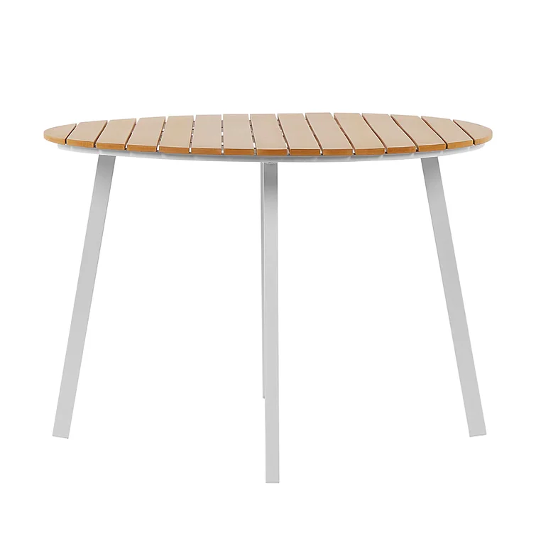 Ejder Wooded Outdoor Dining Table by Dakota, 105cm