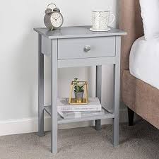 Willow Bedside Table - Grey, 60x50x40cm
