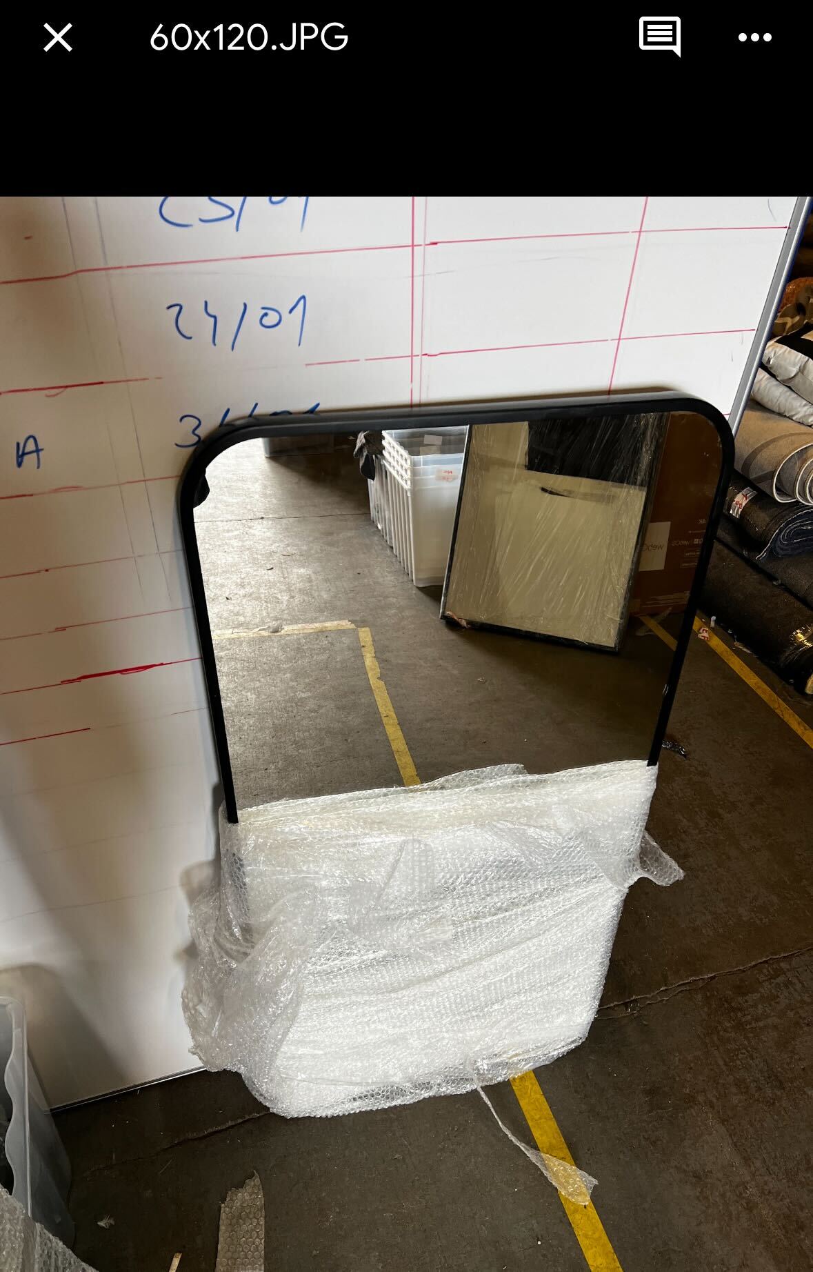 Rectangular mirror, 60x120cm