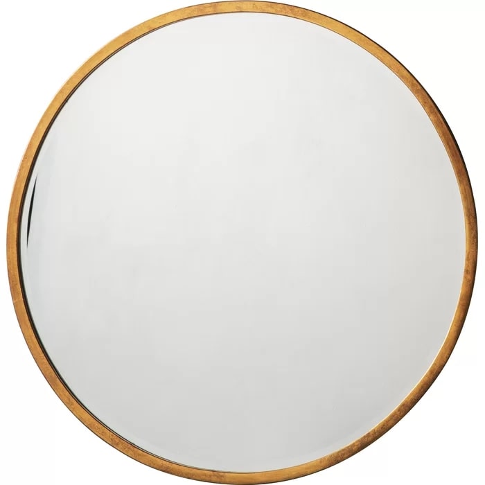 Round Metal Framed Wall Mounted Accent Mirror