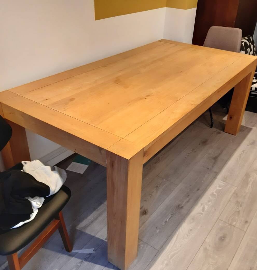 Solid Oak Dining Table, 100x200x78cm