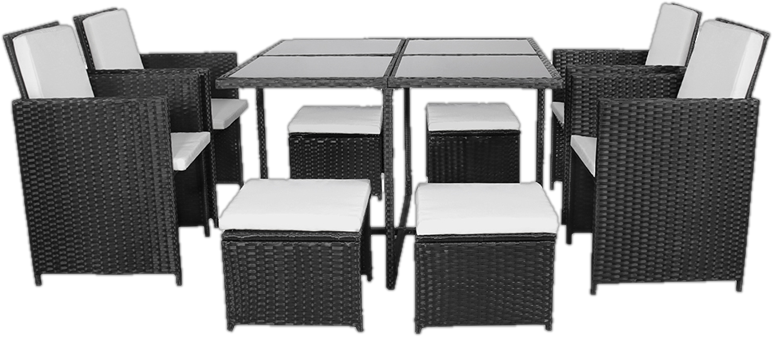 Donaldine Square 8 - Person 110cm Long Dining Set with Cushions