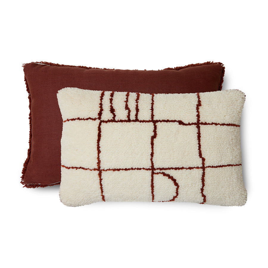 Woolen cushion easy 60x40cm