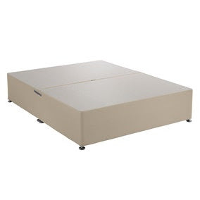 BM Uni Linen Divan 0D Cream Double Bed