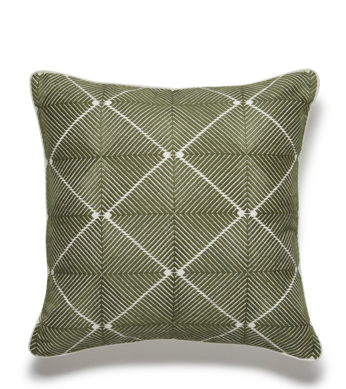 Hirkani Diamond Cushion Cover - Moss