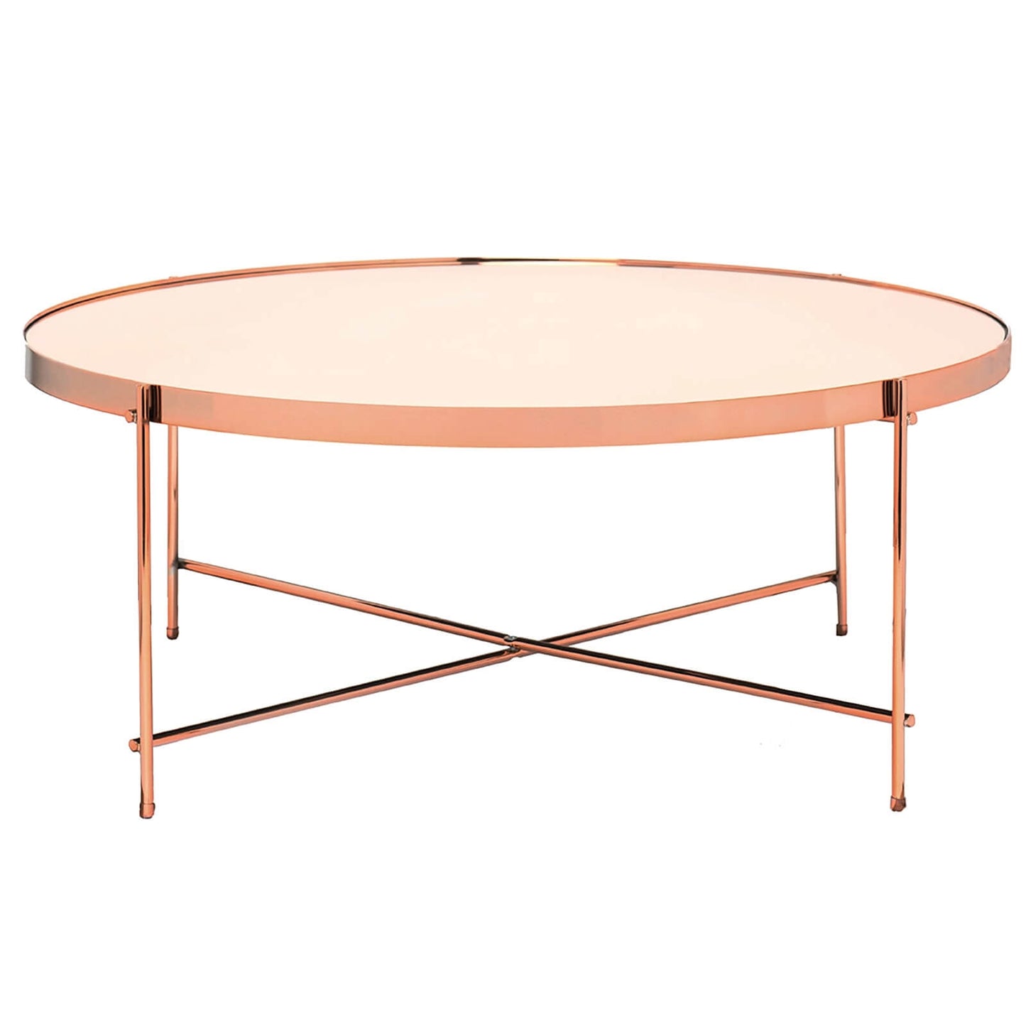 Oakland Coffee Table - Rose Gold, 82.5x82.5x33cm