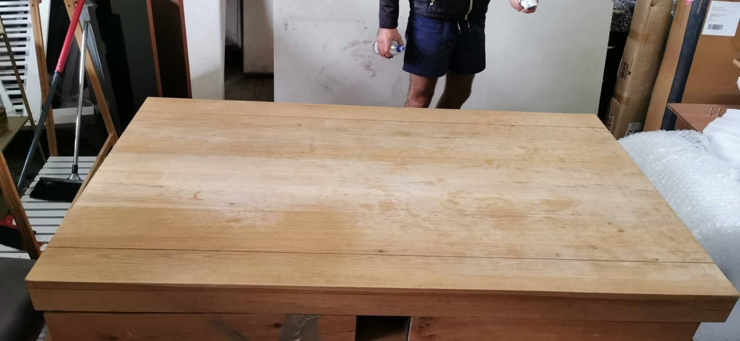 Natural Wooden Dining Table, 100x200x0cm
