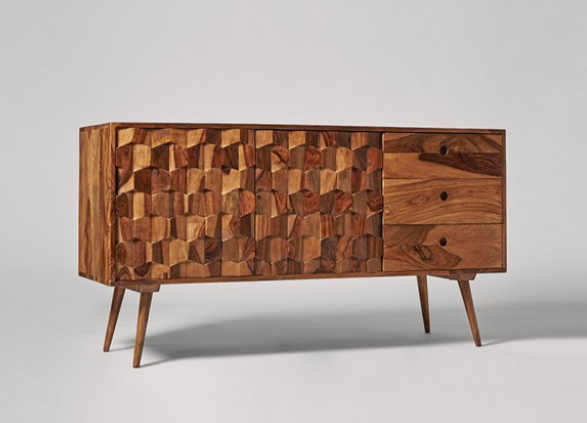 Swoon Walnut Sideboard, 75x140x45cm