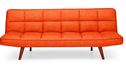 Xander ColourPop Sofabed in Orange, 94x190x78cm