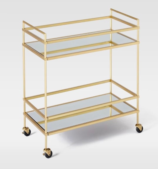 West Elm Terrace Bar Cart, 36x71x81cm