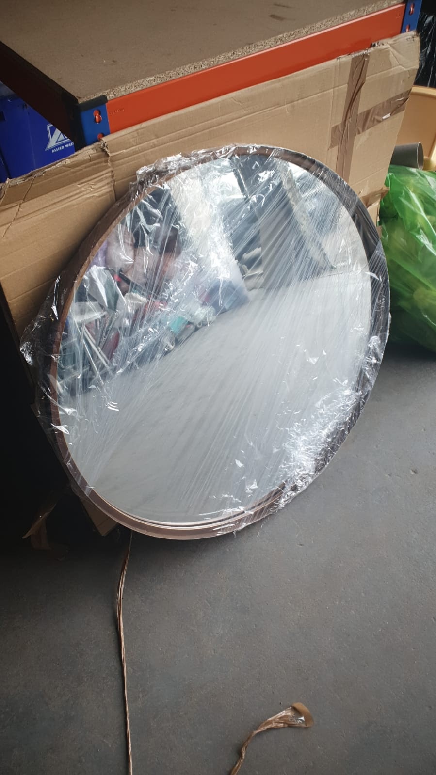 Round Brass Mirror