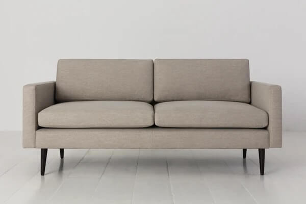 Model 01 - 2 Seater Linen Pumice, 85x175x83cm