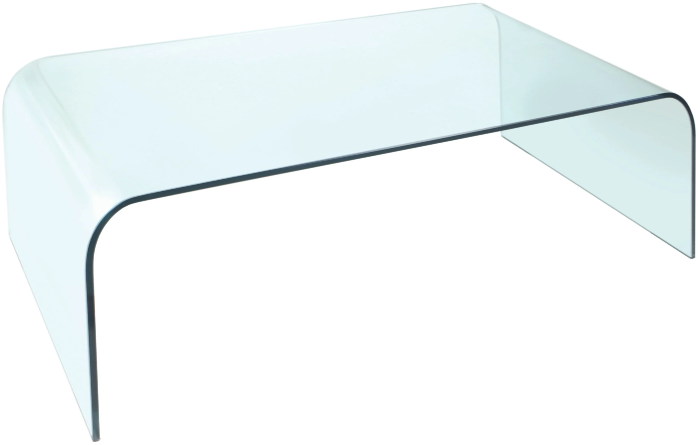Pure Glass Arc Coffee Table, 60 x 62 cm