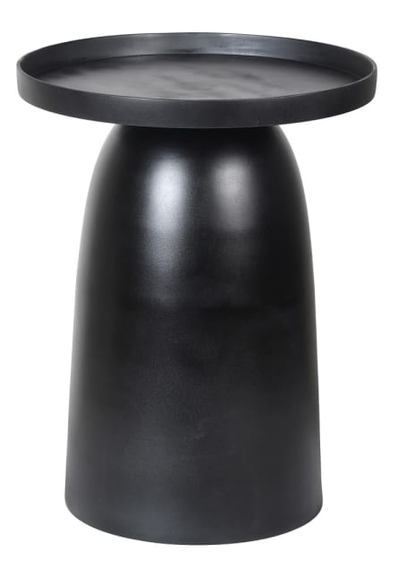 Round Black Side Table, 36x0x46cm