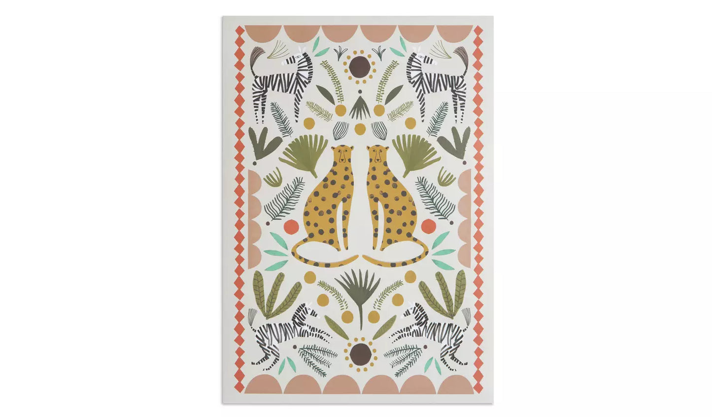 Habitat Animal Print Unframed Wall Print - A3