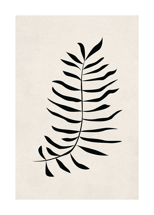 The Black Leaf Poster 50x70cm