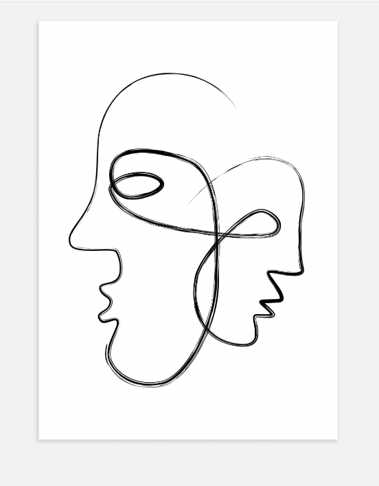Two Minds Poster 50x70cm