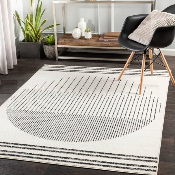 Corum Black/Off-White Rug 213 x 152cm