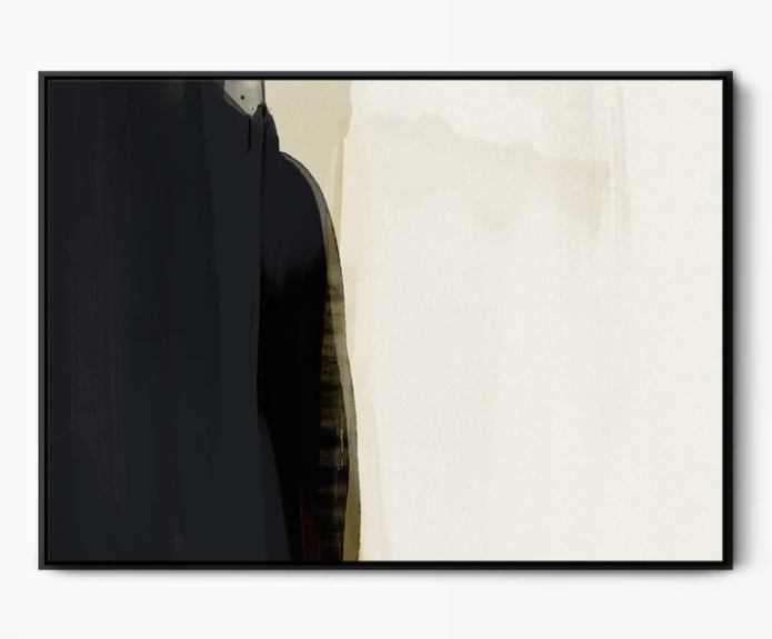 Shore Thing Framed Abstract Canvas Art (Large)
