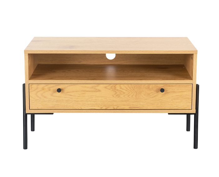 Madrid TV Unit 800 - Oak and Black