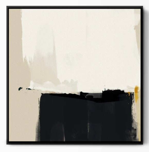 Quiet Mind Framed Abstract Canvas Art 85x85cm
