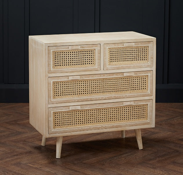 Toulouse 2+2 Drawer Chest, 77x77x39cm