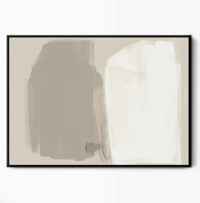 Stand Still Framed Abstract Canvas Art (Extra Large)