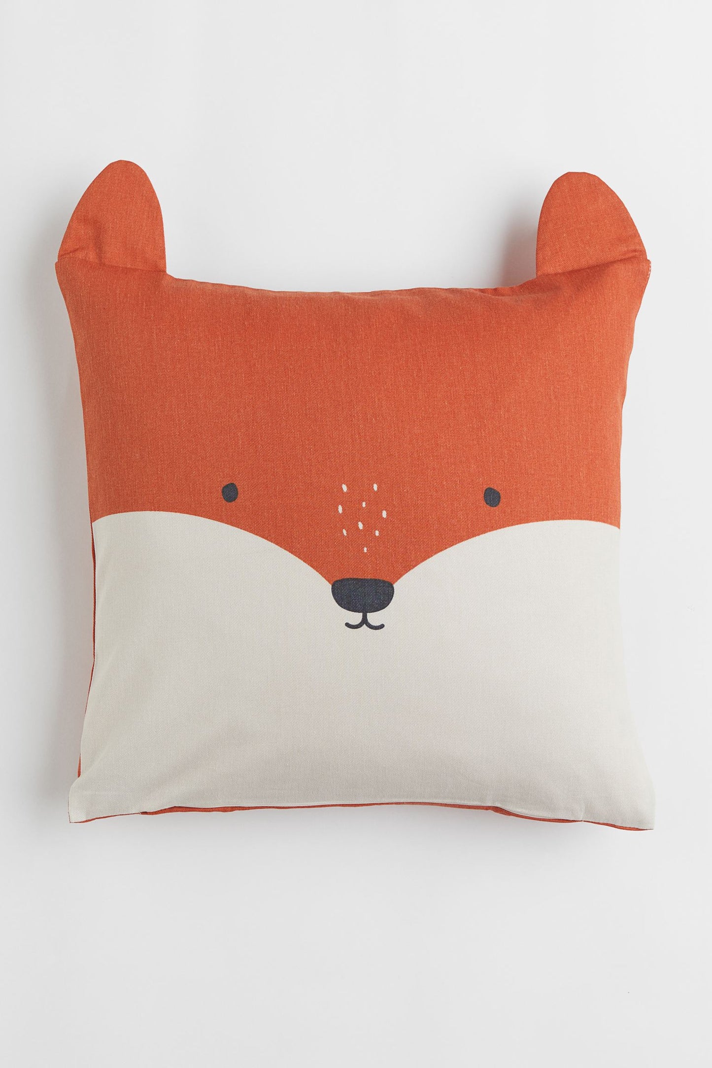 Cotton cushion cover - Orange/Fox