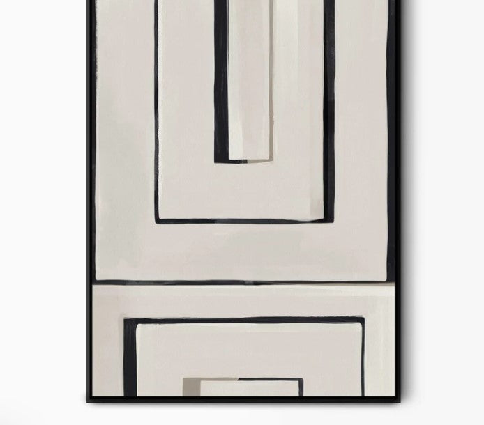 Off Grid Framed Abstract Canvas Art