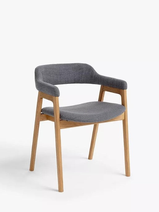 John Lewis Santino Dining Armchair, Grey and Oak