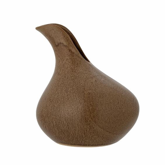 Amina Vase, Brown, Stoneware