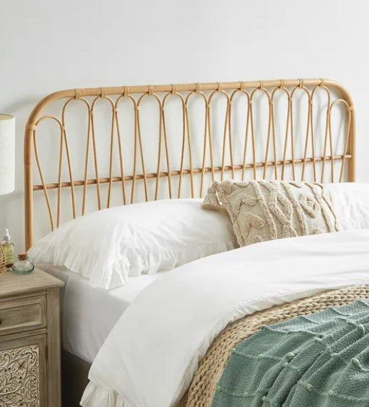 Natural Cane Headboard, Double, 114x135x3.5cm
