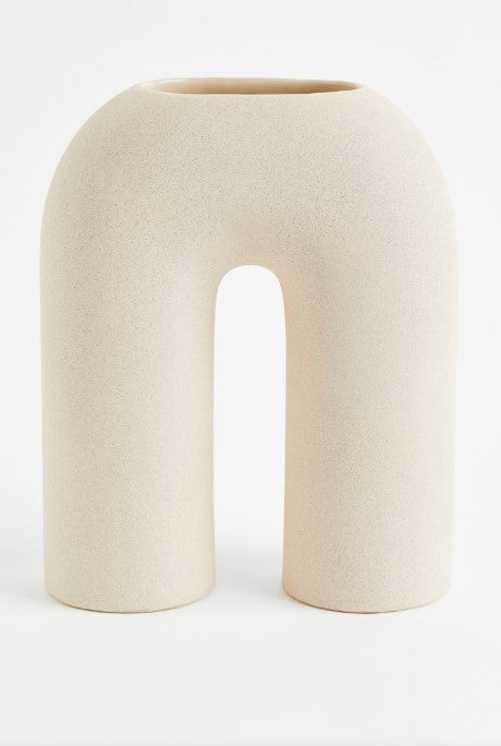 Ceramic vase, Greige