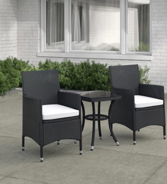 Basilica 2 Seater Bistro Set with Cushions