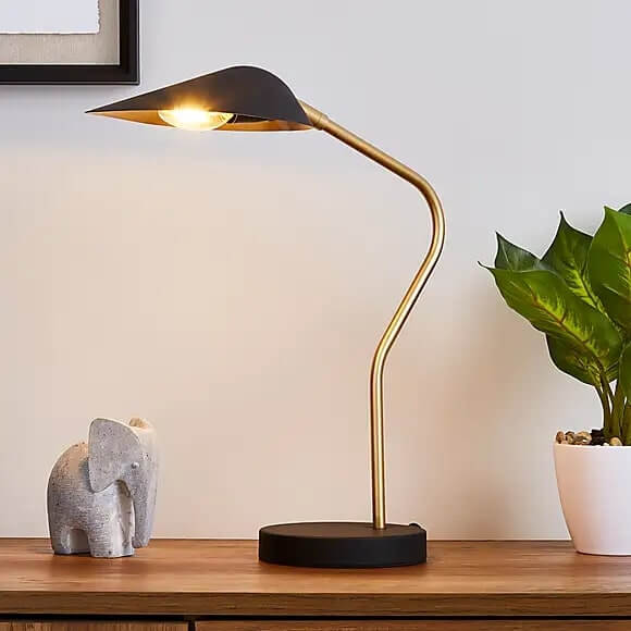 Savona Task Table Lamp Black