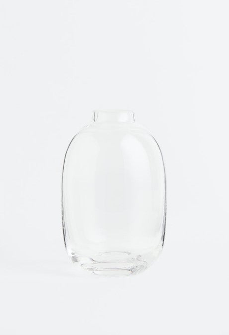 Clear glass mini vase, Clear glass