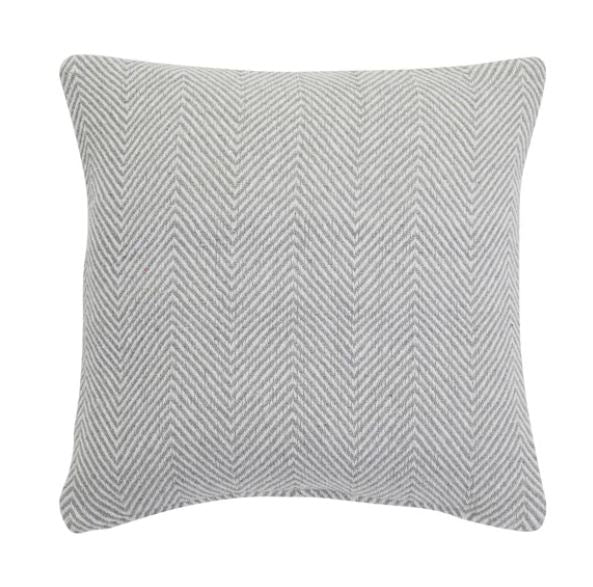 Jenson Herringbone Cushion Grey 43x43cm