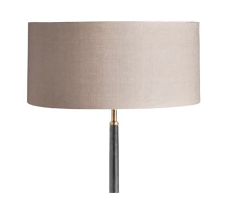 40cm Short Drum Shade In Natural Linen