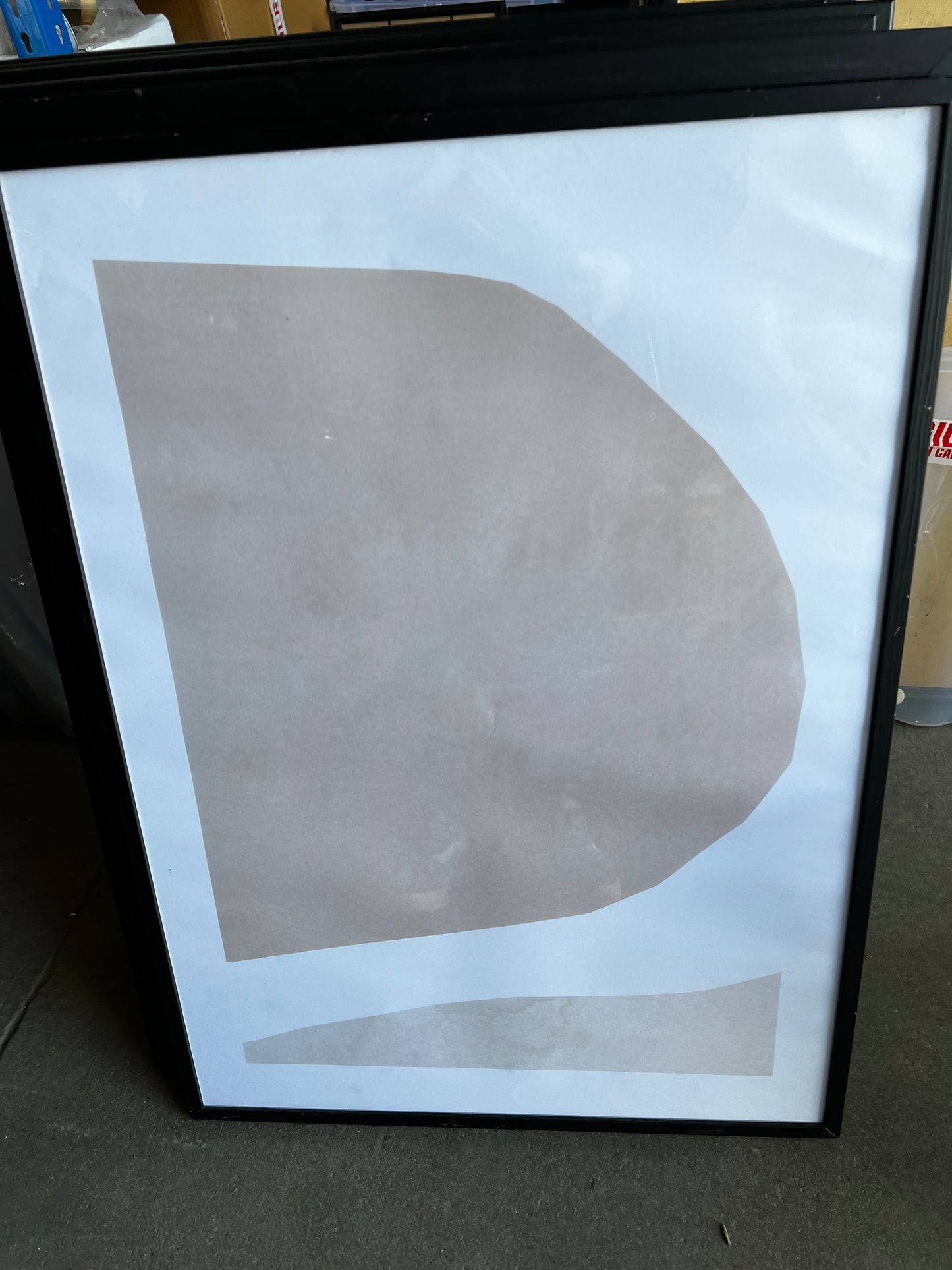 Beige Poster No 2, 50 x 70cm, framed