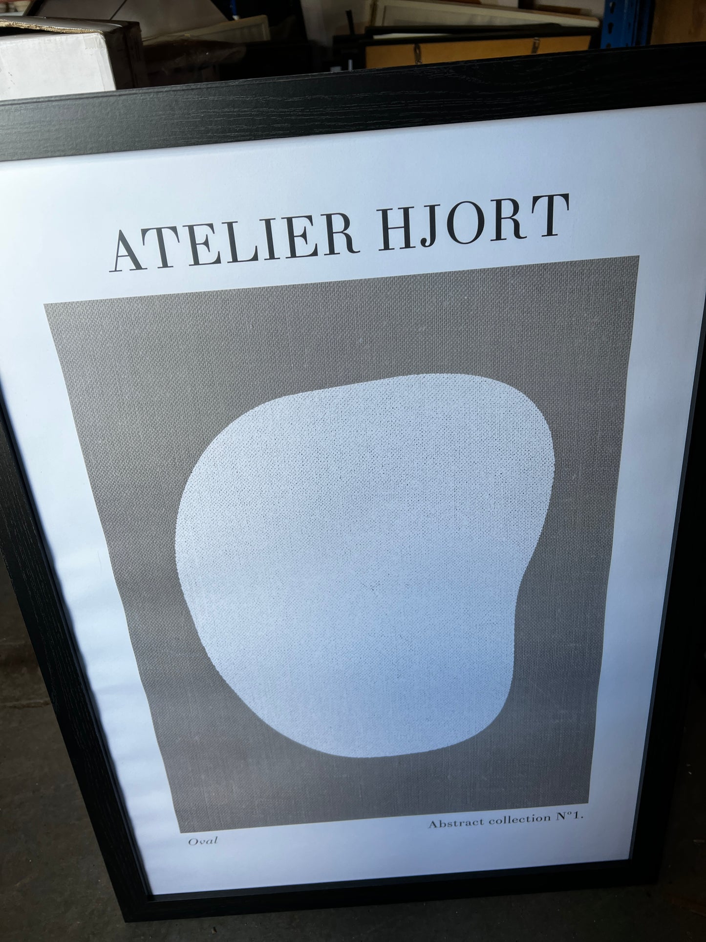 Atelier Hjort shape, 50 x 70cm, framed