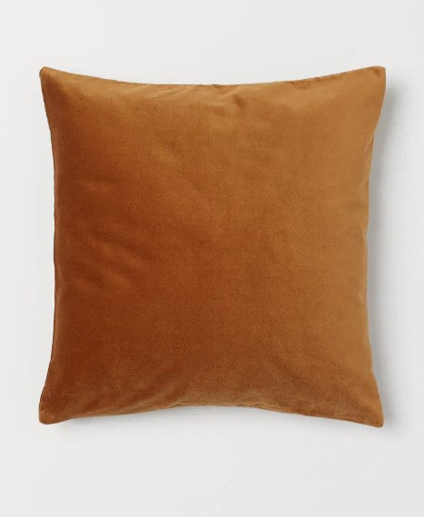 Velvet Cushion Cover - Light brown 40x40