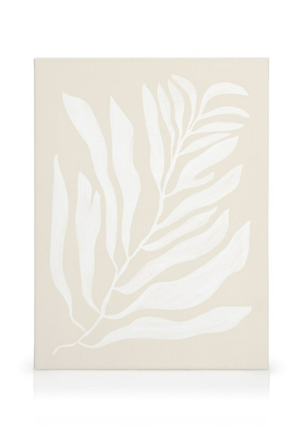 White Botanical No2 Canvas 30 x 40cm