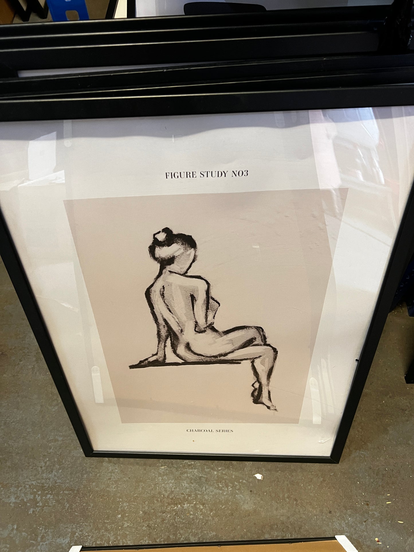 Charcoal Series No3, 50 x 70cm, framed