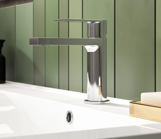 Hudson Reed Sottile Round Basin Mixer Tap & Waste