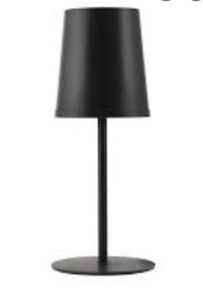 Table lamp, Noida, Black, 20x44cm