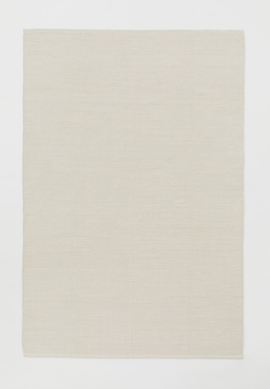 Textured cotton rug - 300x200cm
