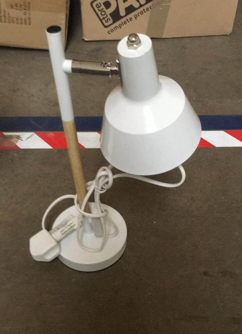 White Bedside Lamp